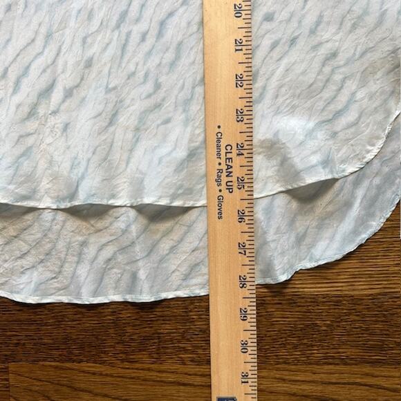Eileen Fisher 100% Silk Sleeveless Tank Top W/ Scarf Womens S White Blue Flowy - Picture 6 of 11